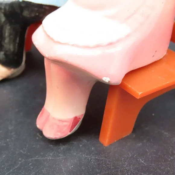 Enesco Salt & Pepper Old Couple Shakers Once More For Old Times Sake Vintage - Picture 6 of 6